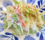 水菜とセロリのサラダ